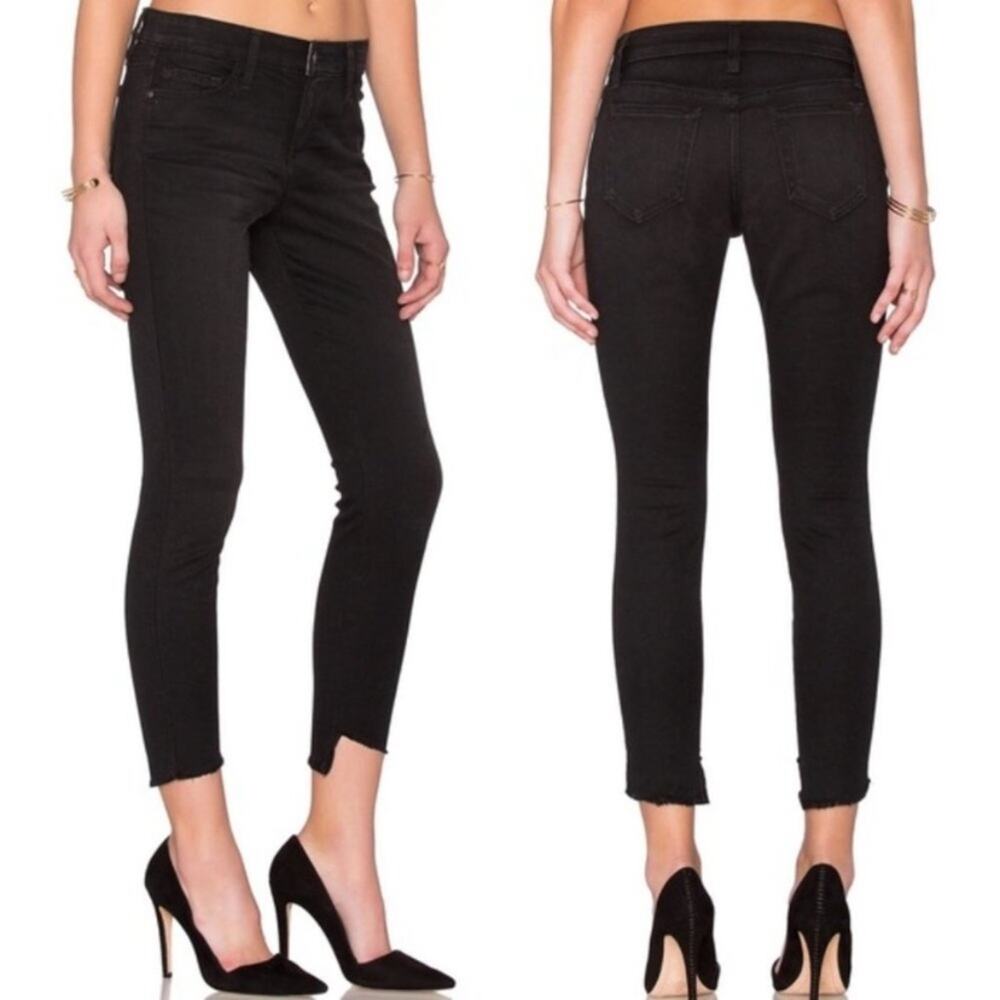 Joe's Jeans Black Caressa Flawless The Blondie Jeans Mid Rise Ankle Skinny‎